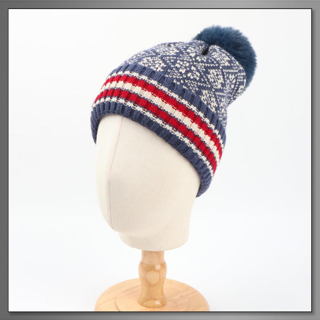 Hat Knit Camping Ski Bonbon Outdoor Snowboarding CAQ009 [Buzz Selection] Autumn/Winter Men's Women's (Red)