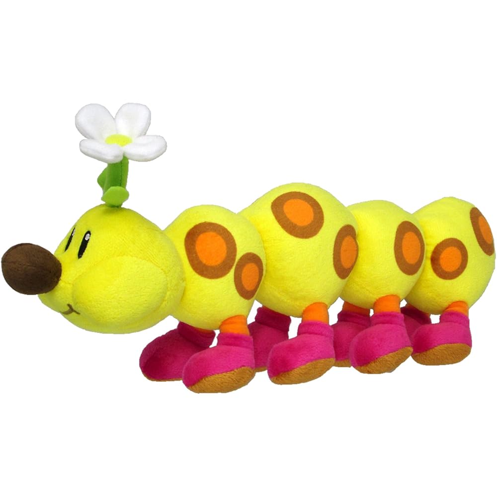Sanei Boeki Super Mario All Star Collection Hanachan Plush Toy 7.5x32.5x14cm