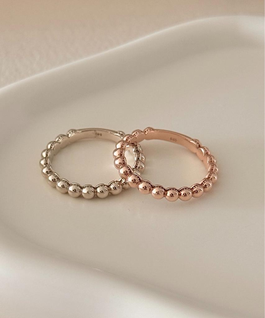 Judien 10K 14K 18K Glim Bold Layered Ring