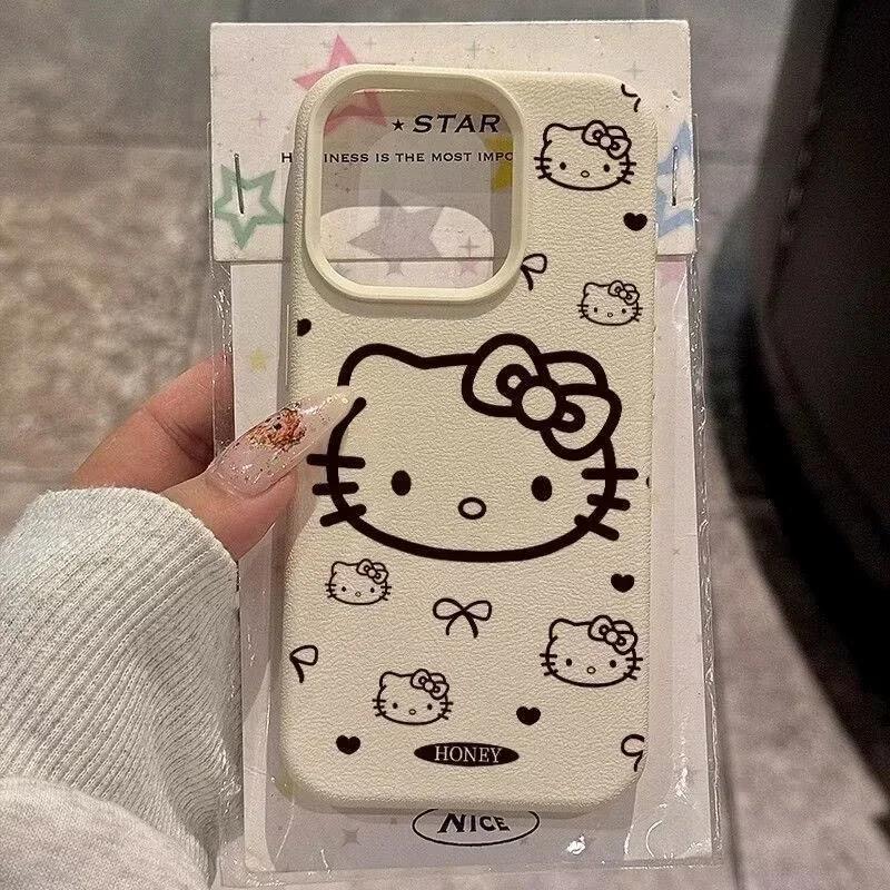 Lichee Pattern Hello Kitty Phone Case For OPPO A5X A3X A5 A3 Pro A60 A98 A79 A78 A58 A55 A54 A15 A16 A17 A52 A72 A74 A5S cover