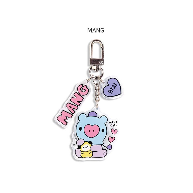 Kawaii Acrylic Keychain Backpack Pendant with Double-sided Pattern Pendant CHIMMY COOKY KOYA TATA Anime Gift Toys