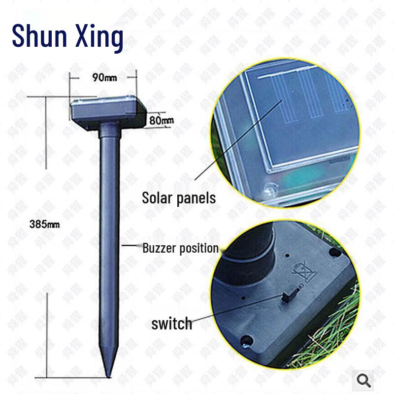 Solar Ultrasonic Snake and Rodent Repeller