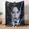 Custom Name Musician Purple Frame Party Blanket For Couch Bed Plush Cozy Fuzzy Blanket Super Soft Warm Blankets For Fall And Winter 0916164