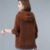 Spring Autumn Women's Corduroy Jacket Loose Slimming Thin Mom Casual Outerwear Midd