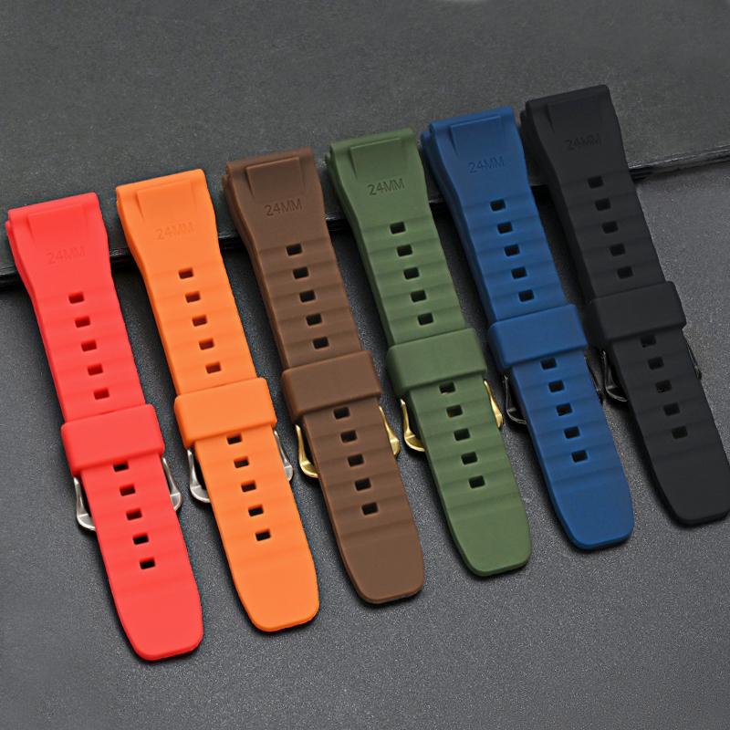 Cinturino in Silicone ad Alta Resistenza per Casio Serie PROTREK PRG-650Y/600 PRW-6600 GA-2000 Uomo Sportivo Impermeabile Cinturino Braccialetto 24mm