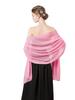 Women Transparent Chiffon Shawl Elegant Soft Silky Breathable Lightweight Wedding Accessory Bridesmaid Evening Dress Wrap