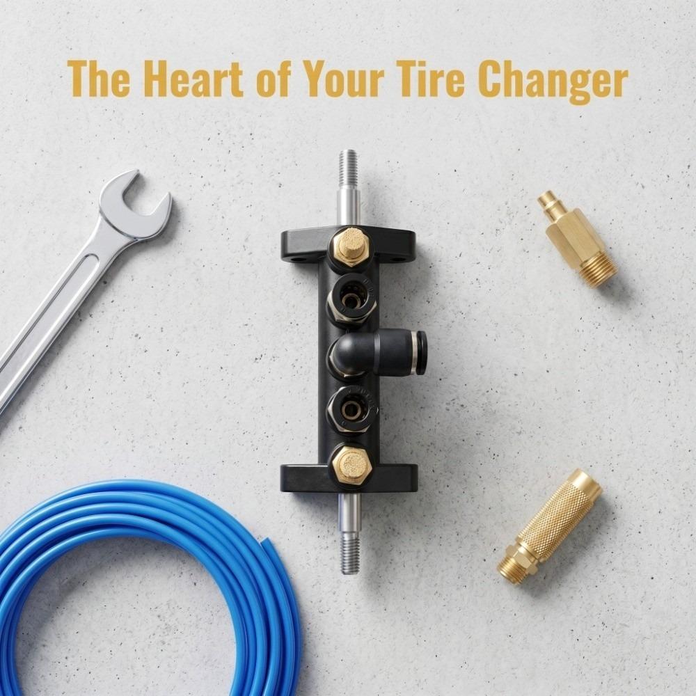 Globe Valve Foot Pedal Valve 8mm Pipe Diameter Tire Changer Valve Foot Pedal Valve Maintenance