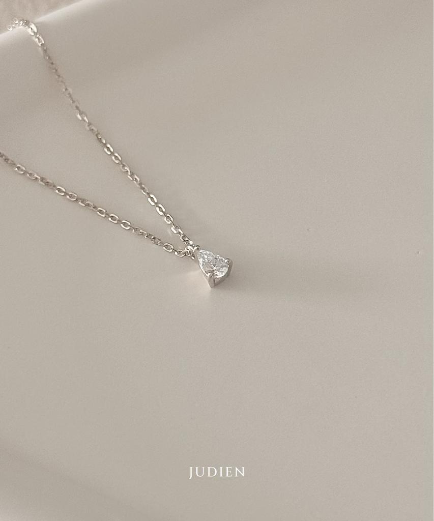 Judien 14K 18K Teardrop Lab-Worn Diamond Necklace (Type A)