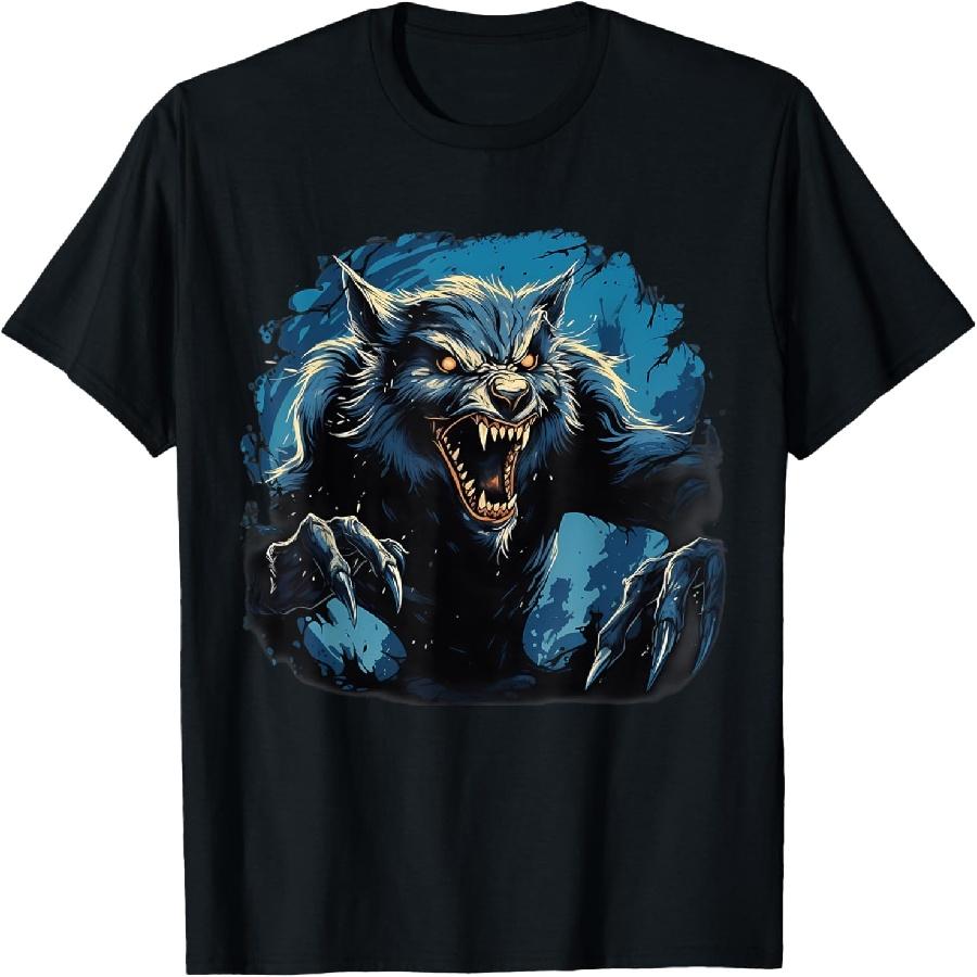 

Retro Style Werewolf T-Shirt XXXXXL чорний