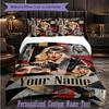 Personalized 3Pcs Bedding SetLady Gaga Custom Text Duvet Cover Pillowcase Set Bedroom Gift