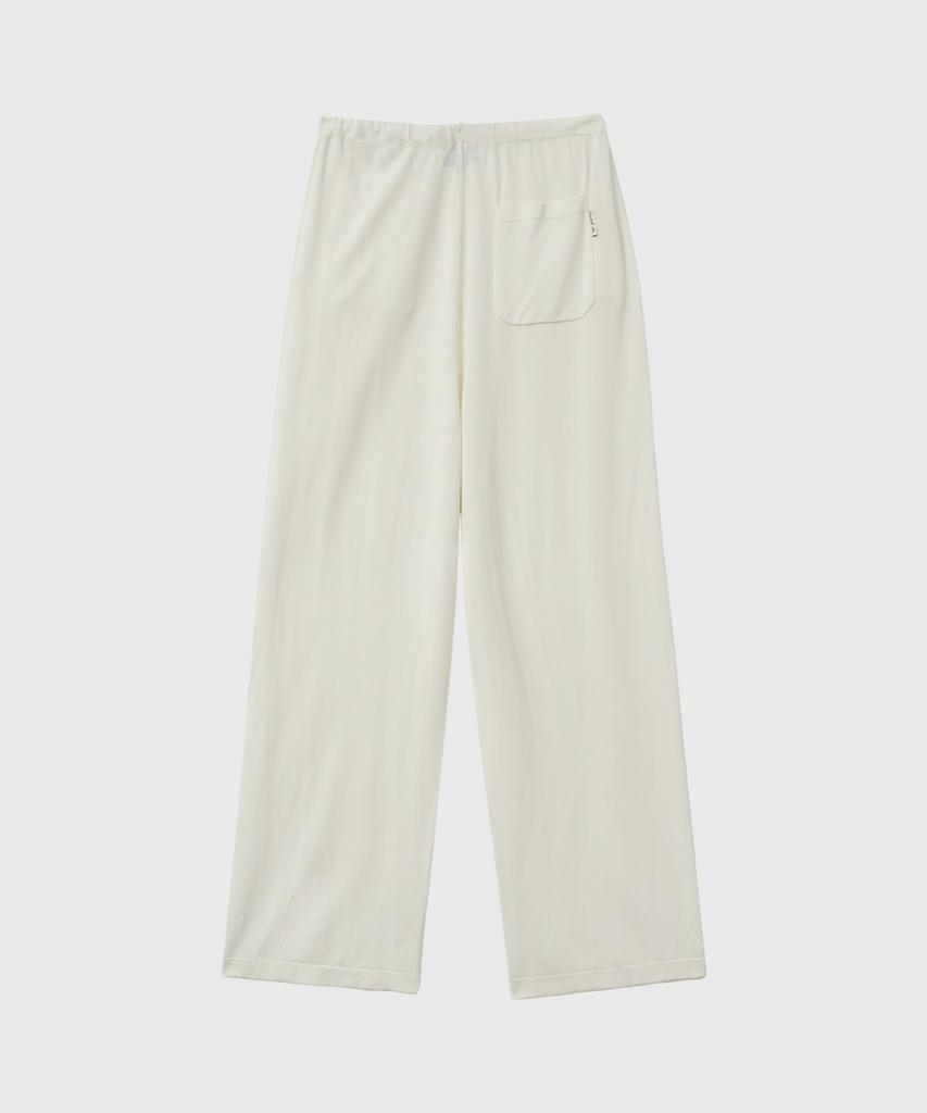 GENERALIDEA Temperature Cut Cool Semi-Wide Knit Pants [Ivory] / Gf2Lpt520