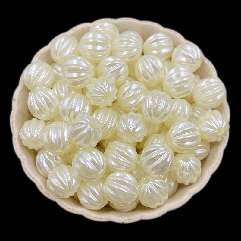 For Jewelry Makings Finding Charms Loose Beads Pendant DIY Crafts 5-50Pcs Beige Flower Necklace Bracelet  Accessories