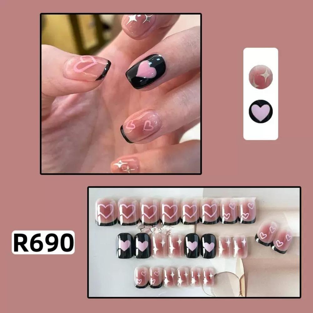 Frühling und Sommer Wind Tragen Nagel Reiner Wunsch Nagelpflaster Aufhellend Abnehmbares Nagelstück Langes und kurzes Nagelstück Fertigprodukt