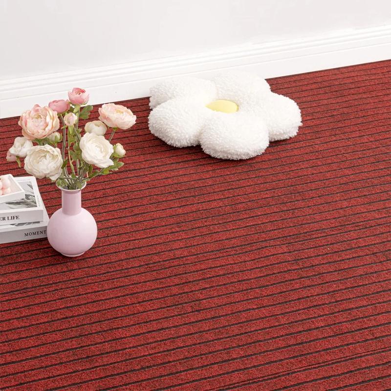 1 Piece of Washable Striped Classic Carpet Roll Reusable Pad DIY Self-adhesive Removable Floor Commercial 40 * 3cm