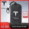 Car Sticker Suede Car NFC Card Key Case Cover Key Bag Shell Holder Protector For Tesla Model 3 Model Y 2020 Keychain Car S