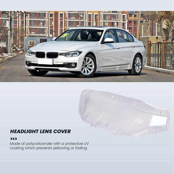 1pc Clear PC Car Right Headlight Cover Housing for BMW None