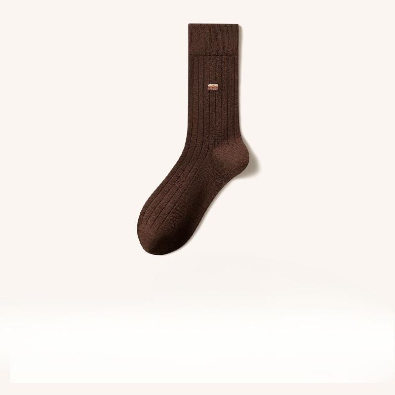 

Men s Pure Cotton Mid-calf Socks for Autumn and Winter, Thick and Enlarged Warm Long Calf Socks 1 pair коричневий