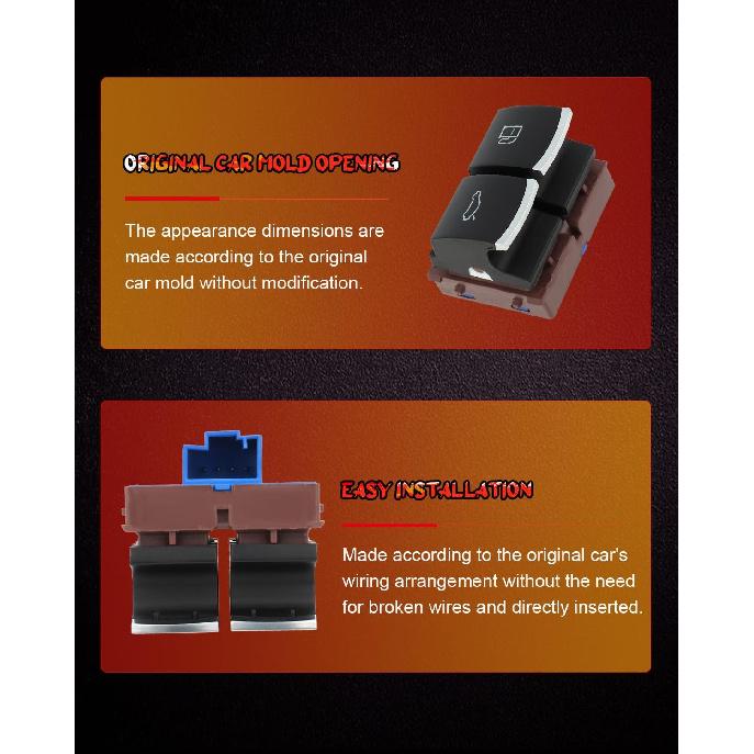 cciyu Release Button Switch, Fuel Tank Door Trunk Release Button Switch 35D959903, 3C0959903B fits for Volkswagen for Jetta MK5 MK6 for Golf MK5 MK6