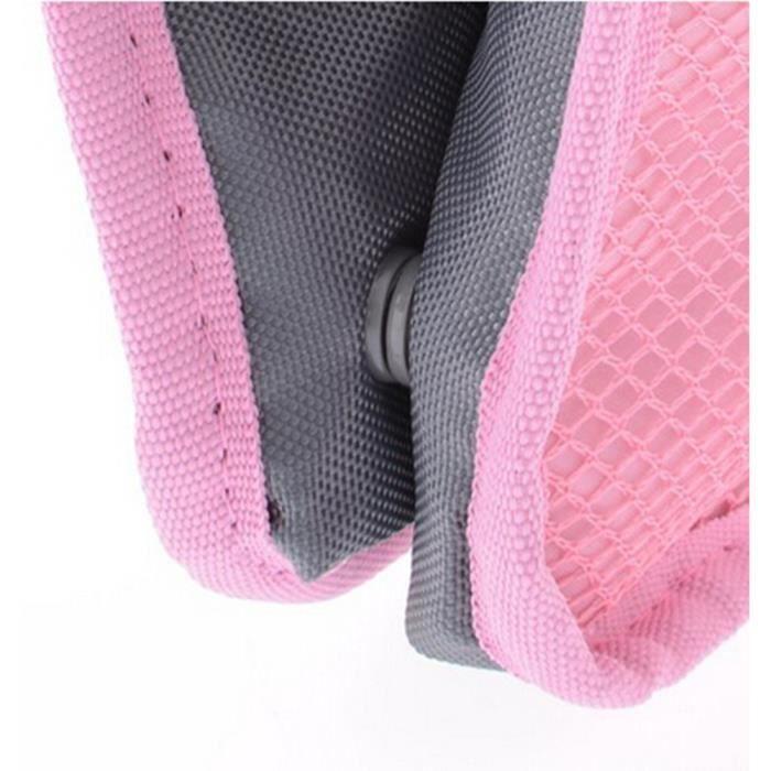 Sac de rangement - ANKKO - Organisateur - Souple - Zippée - Rose
