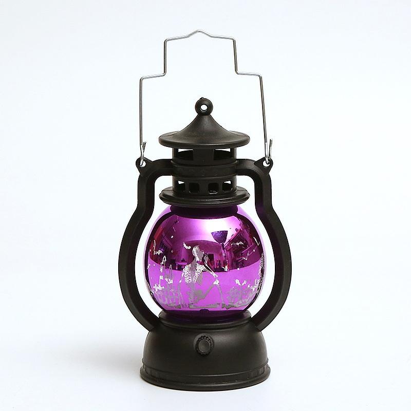 2025 Halloween Led Pumpkin Light Mini Plastic Retro Oil Lamp Battery-Operated Lantern Decor For Indoor Outdoor Spooky Atmosphere