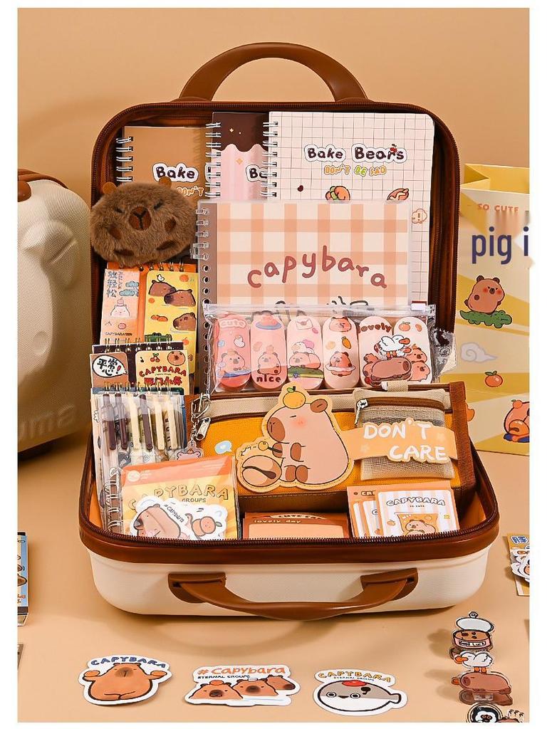 Capybara Stationery Set Gift Box: Creative Learning Supplies & Souvenir Student Reward