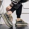 Men's Shoes New Four Seasons Casual Sneakers Thick Sole Height-increasing Casual Shoes British Street Style Wear-resistant Shoes