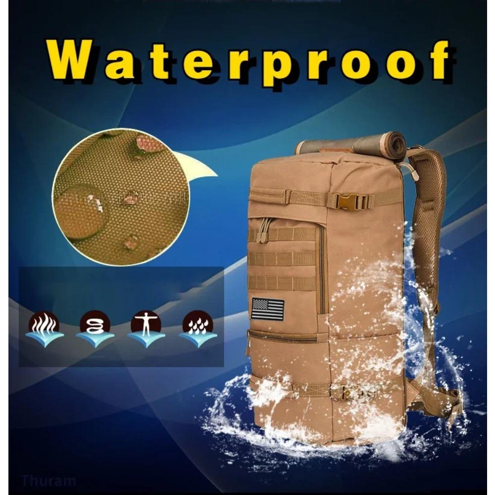 1000D Nylon Waterproof Outdoor Sturdy Tactical Backpack -Trekking,Fishing,Hunting, Camping 3in1 Bags