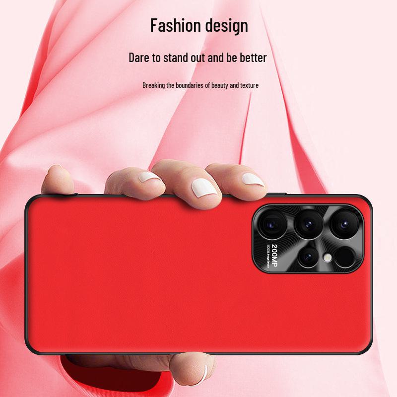Samsung S23 Ultra Liquid Leather Anti-fall Protective Case.AllowGetOne Piece Ship!