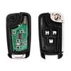 KEYYOU Car Alarm Remote Key For Chevrolet Aveo Cruze Orlando Spark Sail 2/3/4 Buttons 433MHz Fob ID46 Chip With HU100 Blade