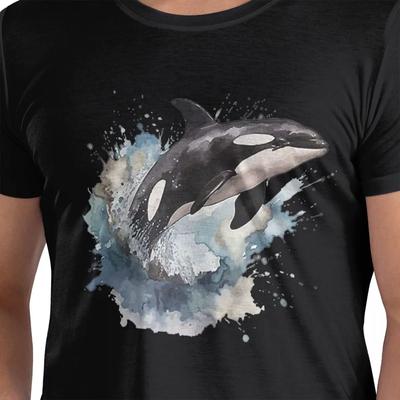 Orca Aquatic Sea Ocean  Top Tees Killer Whale 100 Cotton Tshirt Unisexsoversized T Shirts Unisex Crew Neck Short Sleeve S6xl