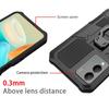 KEYSION Shockproof Armor Case for VIVO Y17S Soft Silicone+PC Metal Stand Back Clip Phone Cover for VIVO Y17S