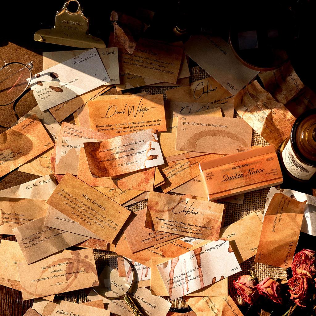 100 blätter Vintage Englisch Poesie Segen Dekorative Material Papier Collage Hintergrund Papier Scrapbooking Tagebuch Label Planer