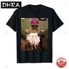 Funny Tshirt with A Smoking Raccoon Design Featuring A Chaotic Queen and Dark Humormemeinspired Short SleevesWomen Clothing