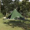 VidaXL Tipi Zelt mit Dach mit Speicher Grün 560 x 560 x 300 cm Taft