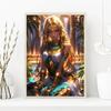 Agile Fashion Anime Girl Egyptian Style Sexy Goddess Poster Print Oil Painting Mural Living Room Home Decor Egyptian Characters