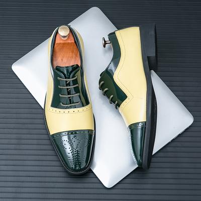 Moda Vestido de Hombre Cómodos Casuales Zapatos de Negocios Zapatos Oxford con Cordones Talla 46 Zapatos Casuales de Cuero de Punta para Hombre Zapatos
