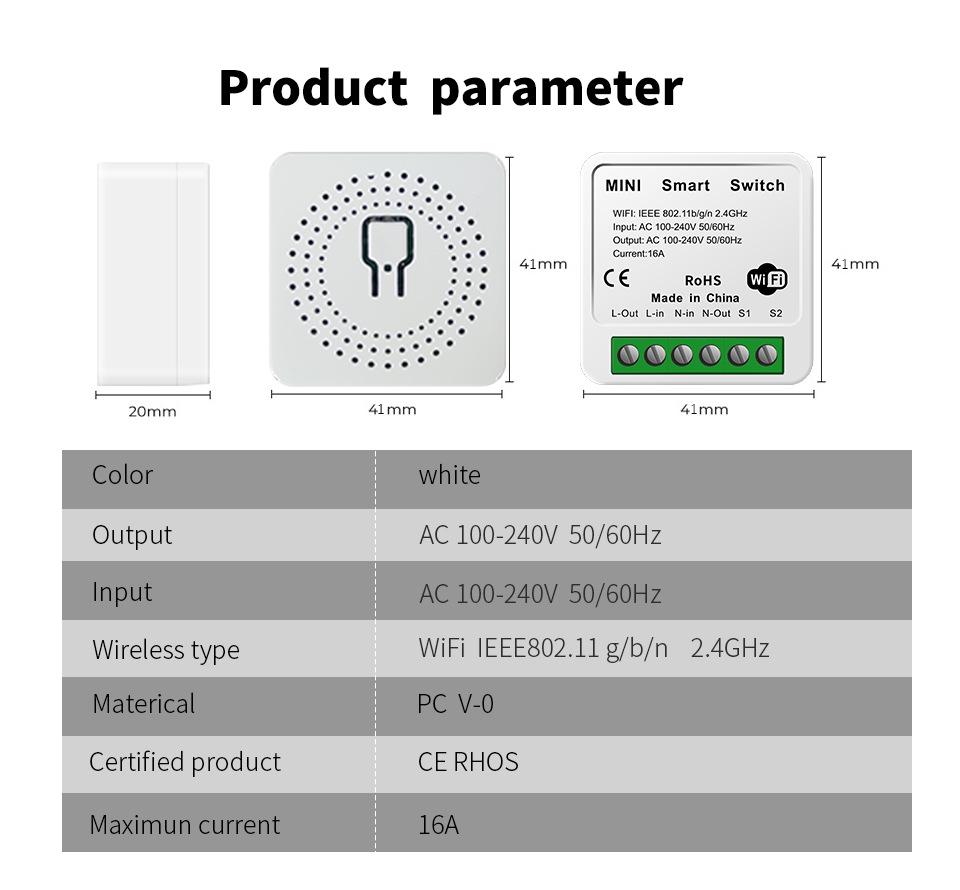Cozylife Smarter WiFi-Schalter mit Alexa-Sprachsteuerung und App-Fernzugriff für Hausautomation