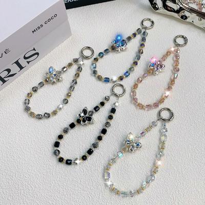 Luxury Wrist Short Hanging Rope Women Fashion Phone Lanyard Phone Case Keychain  Bag Accessories