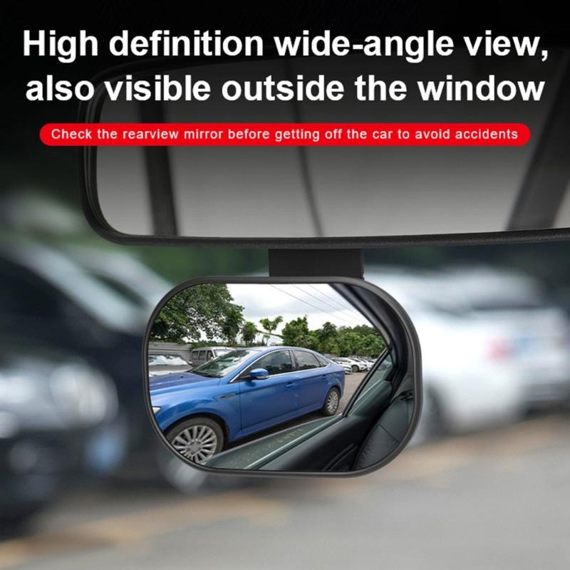 Rear-Seat Baby Monitoring Mirror with Wide View and Adjustable Head for Parents, Caregivers and Family Travel Use