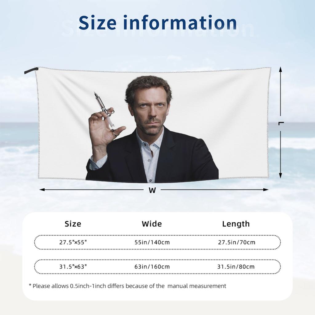 House Md Beach Towel Soft Microfiber Quick Dry Absorbent Quick Towels For Yoga