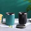 1pcs Stainless Steel Coffee Mug with Straw Lid Portable Coffee Cup Drinking Beer Milk Water Cup Restaurant Bar Party