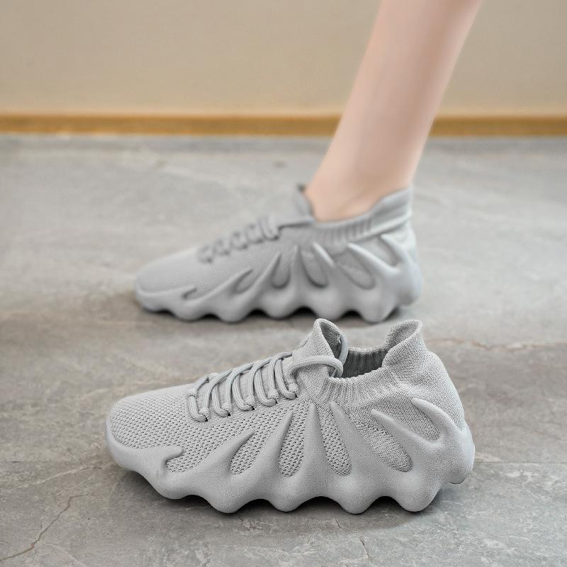 Summer women's shoes new fly-woven octopus coconut shoes women's Korean version versatile socks shoes sports and leisure dad trendy shoes