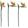 3 Pcs Large Bird of Paradise 32 Inch Permanent Flower,UV Resistant No Fade Flower Part is Made of Soft Rubber PU,Artificial Flower Plants for Home