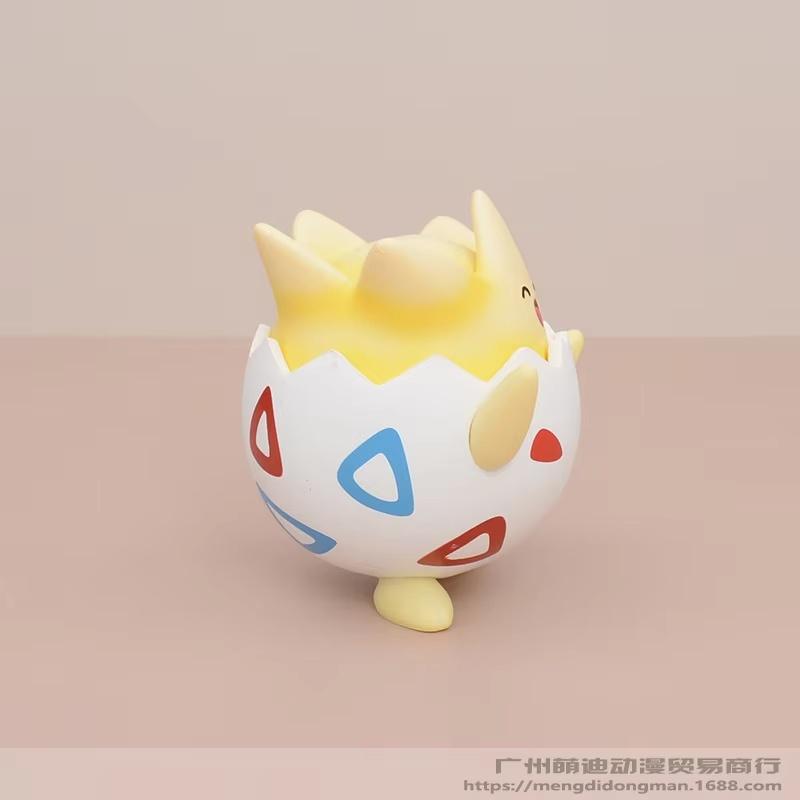 Kawaii Happy Togepi Anime Figure Cute Model Doll Car Desktop Ornament Collectible Toy Surprise Gift For Boys And Girls