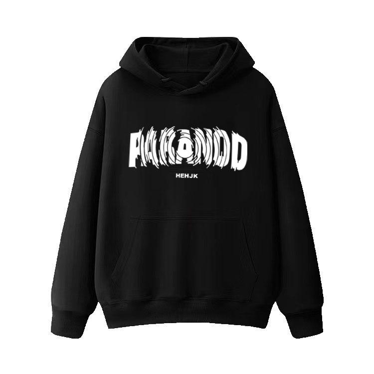 

Men s Heavyweight 500G Hooded Sweatshirt - New Spring/Autumn Hong Kong Style Trend, Versatile Loose Fit, Ideal for Couples. L