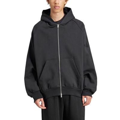 Bequemer Sport-Zip-Up-Hoodie Herrenjacken Schwarz JJ2267