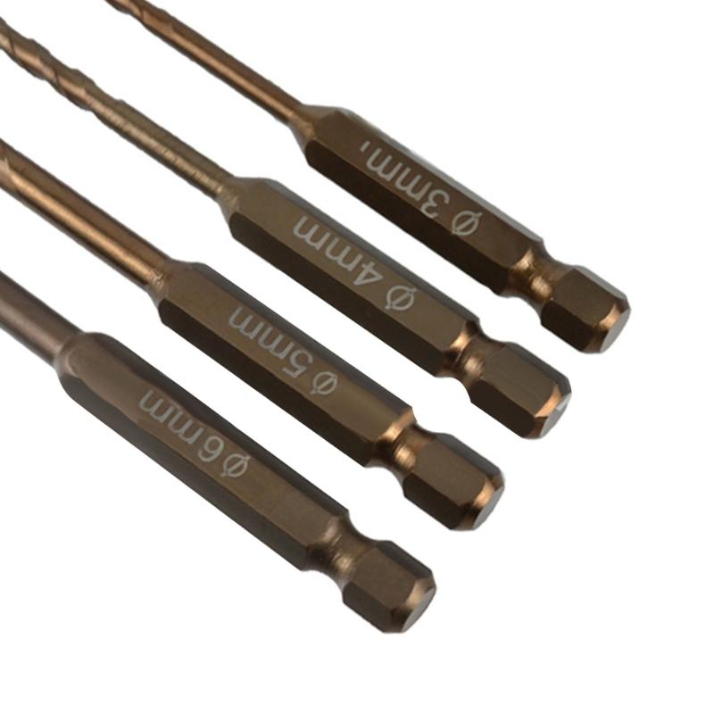 Metal Hexagonal Handle Drill Bits 3mm 4mm 5mm 6mm Twist Drill Bit For Professional Construction Projects