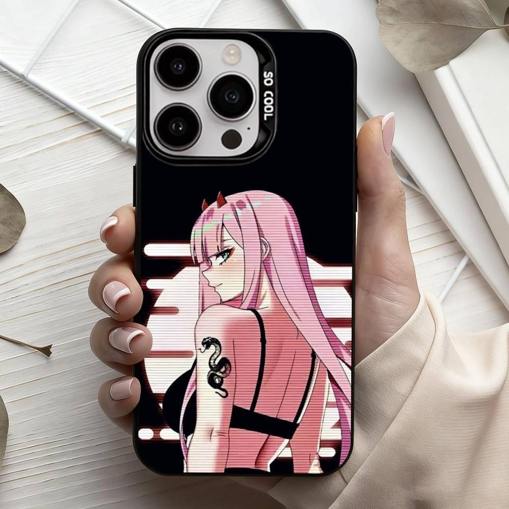 S-Sexy Z-Zero Two Phone Case For iPhone17,16,15,14,13,12,11 Plus,Pro Max Candy Silver Plated Inside Cover
