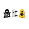Halloween Graveyard Ghost Decorations 3pc Set Ghost Figures with Tombstones and Props for Indoor Outdoor Seasonal Display