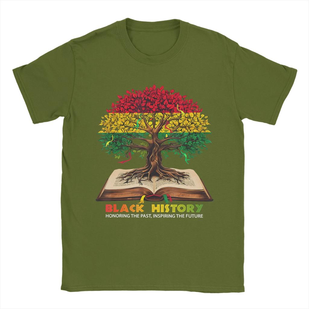 T Shirt Summer Honoring Past Inspiring Future Unisex Women Black History Month Leisure TShirts for Unisexs Y2K Short Sleeve Top Tees